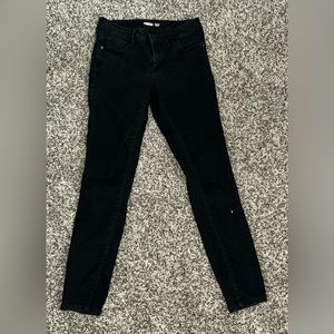 Old Navy Black Super Skinny Low Rise Jeans
